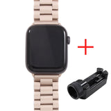 Band For Apple Watch 6 5 4 3 2 44mm 40mm 42mm 38mm Metal Stainless Steel Watchband Bracelet Strap for iWatch Series Accessories