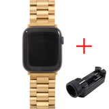 Band For Apple Watch 6 5 4 3 2 44mm 40mm 42mm 38mm Metal Stainless Steel Watchband Bracelet Strap for iWatch Series Accessories
