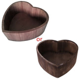 Baby Photography Props Vintage Wooden Basin Full Moon Heart Shape Box Newborn Infants Photo Posing Shooting Accessories