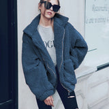 Autumn Winter Faux Fur Coat Women 2020 Casual Warm Soft Zipper Fur Jacket Plush Overcoat Pocket Plus Size Teddy Coat Female XXXL