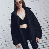 Autumn Winter Faux Fur Coat Women 2020 Casual Warm Soft Zipper Fur Jacket Plush Overcoat Pocket Plus Size Teddy Coat Female XXXL