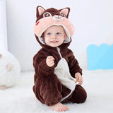 2020 Winter Baby Romper Lovely Newborn Baby Clothes Baby Girl And Boy Jumpsuits Animal Overalls For Kid Long Sleeve Bodysuit Set