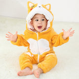 2020 Winter Baby Romper Lovely Newborn Baby Clothes Baby Girl And Boy Jumpsuits Animal Overalls For Kid Long Sleeve Bodysuit Set