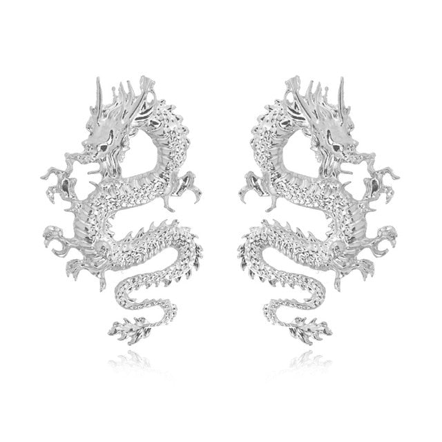 Female Unusual Earring Dragon Long Earrings for Women High-grade Metal Personality Pendant Unique Temperament Jewelry Party Gift