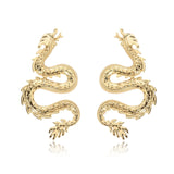 Female Unusual Earring Dragon Long Earrings for Women High-grade Metal Personality Pendant Unique Temperament Jewelry Party Gift