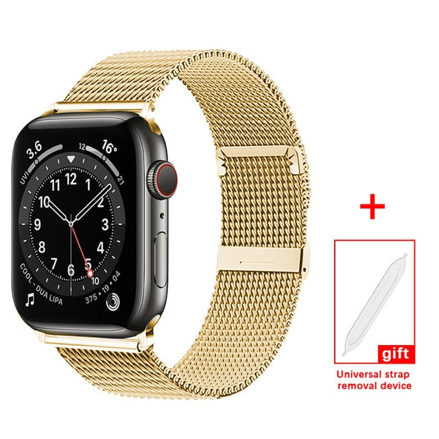 Milanese Loop Bracelet Stainless Steel band For Apple Watch series 1 2 3 42mm 38mm strap for iwatch 4 5 SE 6 40mm 44mm watchband