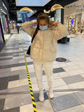 Shipped within 12h Women's Winters Coats 2020 Hooded Winter Bomber Jackets Women Thick Quited Cotton Parka Oversize Loose Jacket