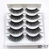 Mink Eyelashes 5 Pairs 3D mink Lashes Handmade Natural False eyelashes Eyelash Extension Beauty Makeup False eye lashes Extended