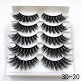 Mink Eyelashes 5 Pairs 3D mink Lashes Handmade Natural False eyelashes Eyelash Extension Beauty Makeup False eye lashes Extended