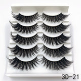 Mink Eyelashes 5 Pairs 3D mink Lashes Handmade Natural False eyelashes Eyelash Extension Beauty Makeup False eye lashes Extended