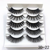 Mink Eyelashes 5 Pairs 3D mink Lashes Handmade Natural False eyelashes Eyelash Extension Beauty Makeup False eye lashes Extended