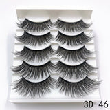 Mink Eyelashes 5 Pairs 3D mink Lashes Handmade Natural False eyelashes Eyelash Extension Beauty Makeup False eye lashes Extended