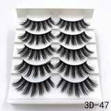 Mink Eyelashes 5 Pairs 3D mink Lashes Handmade Natural False eyelashes Eyelash Extension Beauty Makeup False eye lashes Extended