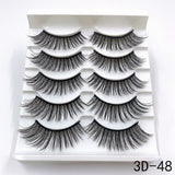 Mink Eyelashes 5 Pairs 3D mink Lashes Handmade Natural False eyelashes Eyelash Extension Beauty Makeup False eye lashes Extended