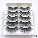 Mink Eyelashes 5 Pairs 3D mink Lashes Handmade Natural False eyelashes Eyelash Extension Beauty Makeup False eye lashes Extended