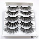 Mink Eyelashes 5 Pairs 3D mink Lashes Handmade Natural False eyelashes Eyelash Extension Beauty Makeup False eye lashes Extended