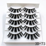 Mink Eyelashes 5 Pairs 3D mink Lashes Handmade Natural False eyelashes Eyelash Extension Beauty Makeup False eye lashes Extended