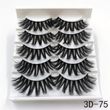Mink Eyelashes 5 Pairs 3D mink Lashes Handmade Natural False eyelashes Eyelash Extension Beauty Makeup False eye lashes Extended