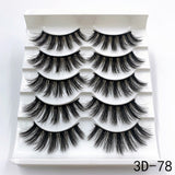 Mink Eyelashes 5 Pairs 3D mink Lashes Handmade Natural False eyelashes Eyelash Extension Beauty Makeup False eye lashes Extended