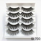 Mink Eyelashes 5 Pairs 3D mink Lashes Handmade Natural False eyelashes Eyelash Extension Beauty Makeup False eye lashes Extended