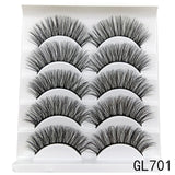 Mink Eyelashes 5 Pairs 3D mink Lashes Handmade Natural False eyelashes Eyelash Extension Beauty Makeup False eye lashes Extended