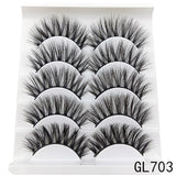 Mink Eyelashes 5 Pairs 3D mink Lashes Handmade Natural False eyelashes Eyelash Extension Beauty Makeup False eye lashes Extended