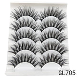 Mink Eyelashes 5 Pairs 3D mink Lashes Handmade Natural False eyelashes Eyelash Extension Beauty Makeup False eye lashes Extended