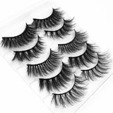 Mink Eyelashes 5 Pairs 3D mink Lashes Handmade Natural False eyelashes Eyelash Extension Beauty Makeup False eye lashes Extended
