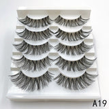 Mink Eyelashes 5 Pairs 3D mink Lashes Handmade Natural False eyelashes Eyelash Extension Beauty Makeup False eye lashes Extended