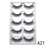 Mink Eyelashes 5 Pairs 3D mink Lashes Handmade Natural False eyelashes Eyelash Extension Beauty Makeup False eye lashes Extended