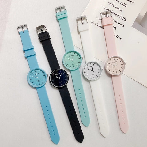 2020 New Fashion Women's Watches Ins Trend Candy Color Wrist Watch Korean Silicone Jelly Watch Reloj Mujer Clock Gifts for Women