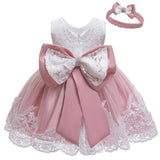 LZH Winter Baby Girls Dress Newborn Lace Princess Dresses For Baby 1st Year Birthday Dress Christmas Costume Infant Party Dress