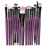 Lemoda Makeup Brushes Set 15pcs Eyebrow Highlighter Powder Foundation Eye Shadow Brush Cosmetics Professional Makeup Brush