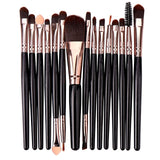 Lemoda Makeup Brushes Set 15pcs Eyebrow Highlighter Powder Foundation Eye Shadow Brush Cosmetics Professional Makeup Brush