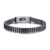 STYLISH STAINLESS STEEL BALI FOXTAIL CHAIN BRACELET FOR MEN DOUBLE FRANCO LINK CHAINS BRACELETS ARMBAND MALE JEWELRY