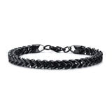 STYLISH STAINLESS STEEL BALI FOXTAIL CHAIN BRACELET FOR MEN DOUBLE FRANCO LINK CHAINS BRACELETS ARMBAND MALE JEWELRY