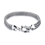 STYLISH STAINLESS STEEL BALI FOXTAIL CHAIN BRACELET FOR MEN DOUBLE FRANCO LINK CHAINS BRACELETS ARMBAND MALE JEWELRY