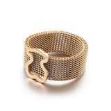 Gold Color Ring 1PCS Stainless Steel BEAR jewelry Fashion Jewelry Top-grade Plated Factory Price wholesale