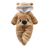 LZH Baby Winter Clothes Newborn Baby Girls Overall Autumn Baby Romper For Baby Boys Jumpsuit Christmas Costume Infant Clothing