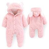 LZH Baby Winter Clothes Newborn Baby Girls Overall Autumn Baby Romper For Baby Boys Jumpsuit Christmas Costume Infant Clothing