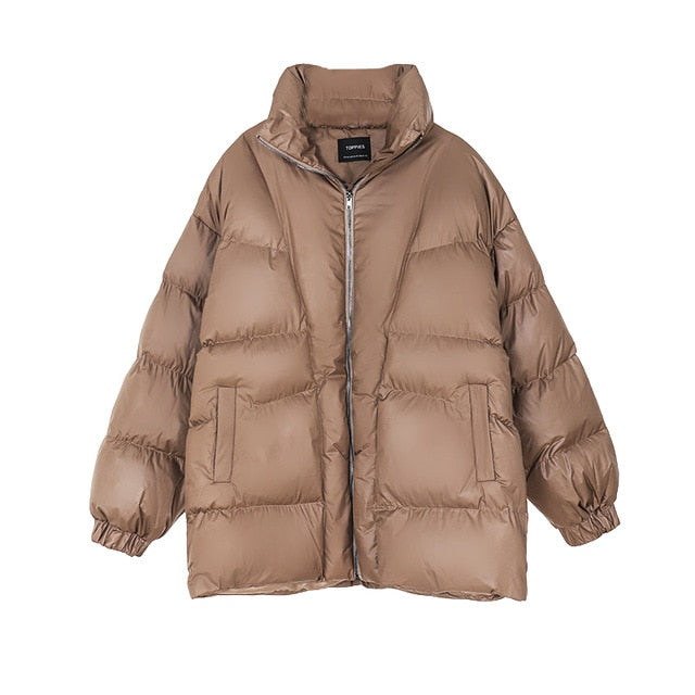 Toppies Winter Oversized Coat Women Puffer Jacket Thicker Warm Padded Clothes Loose Outwear