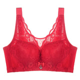 Meizimei Sexy Lace Lingerie Bralette Vest Full Cup Brassiere Plus Size Bras for Women 36 38 40 BCD Cup Top BH Wireless Underwear