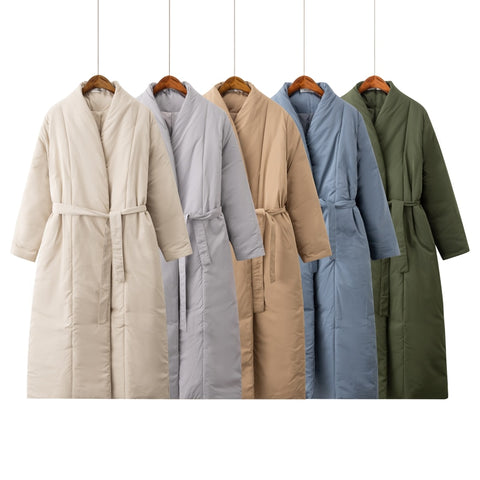New Design 2020 Women Winter Thick Coat Warm Parka Water proof Maxi Long Puffer with Belt Oversized Casual Outerwear