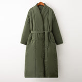 New Design 2020 Women Winter Thick Coat Warm Parka Water proof Maxi Long Puffer with Belt Oversized Casual Outerwear