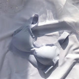 Seamless Fitness Candy Color Women Underwear Gathers Shock-Proof Thin Pad Sexy Push Up Bra Female Intimate Bralette Lingerie