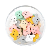 LOFCA 5pcs Cute Silicone Beads Food Grade Raccoon Teether Animal BPA-Free  Baby Teething Toy Pacifier Chain Accessories