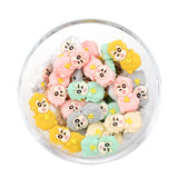 LOFCA 5pcs Cute Silicone Beads Food Grade Raccoon Teether Animal BPA-Free  Baby Teething Toy Pacifier Chain Accessories