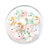 LOFCA 5pcs Cute Silicone Beads Food Grade Raccoon Teether Animal BPA-Free  Baby Teething Toy Pacifier Chain Accessories