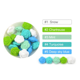 LOFCA 5pcs Cute Silicone Beads Food Grade Raccoon Teether Animal BPA-Free  Baby Teething Toy Pacifier Chain Accessories