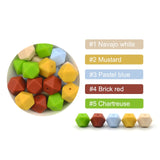 LOFCA 5pcs Cute Silicone Beads Food Grade Raccoon Teether Animal BPA-Free  Baby Teething Toy Pacifier Chain Accessories